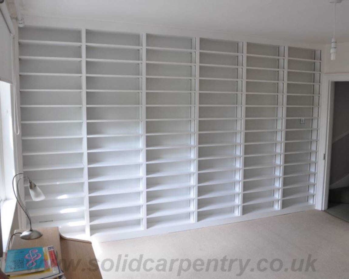 bespoke made fitted bookcases