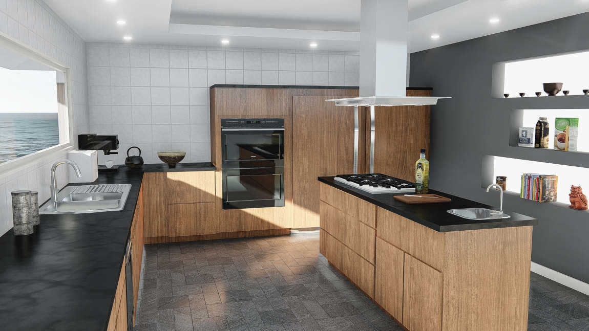 contemporary fitted kitchen