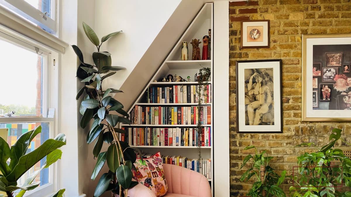 bespoke alcove bookcase