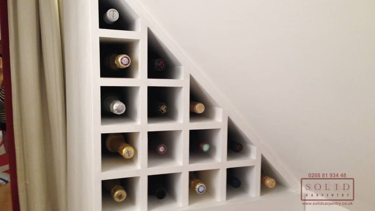 loft eaves mini wine rack